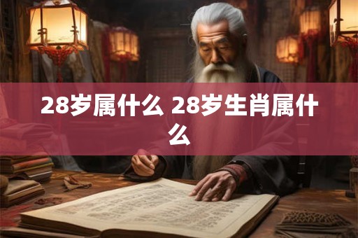 28岁属什么 28岁生肖属什么