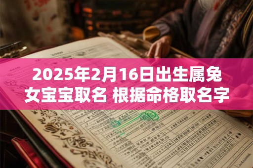 2025年2月16日出生属兔女宝宝取名 根据命格取名字