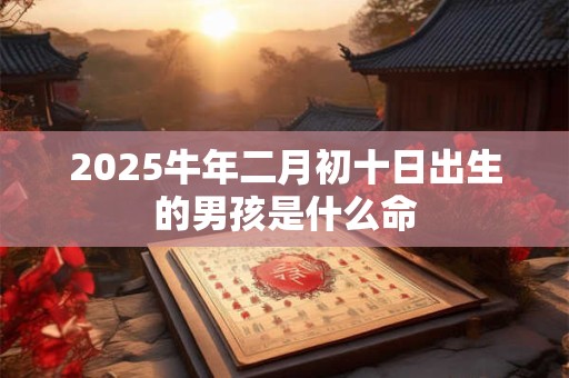 2025牛年二月初十日出生的男孩是什么命