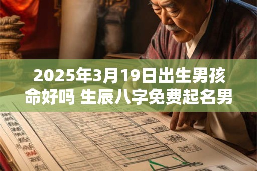 2025年3月19日出生男孩命好吗 生辰八字免费起名男孩