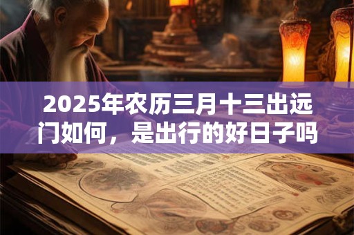 2025年农历三月十三出远门如何，是出行的好日子吗？