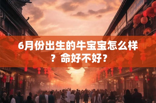 6月份出生的牛宝宝怎么样？命好不好？