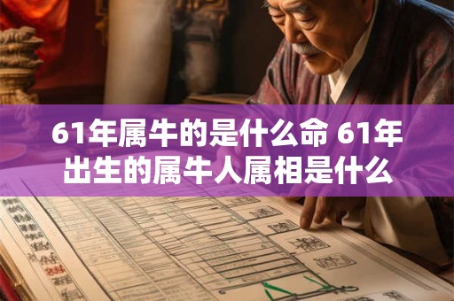 61年属牛的是什么命 61年出生的属牛人属相是什么