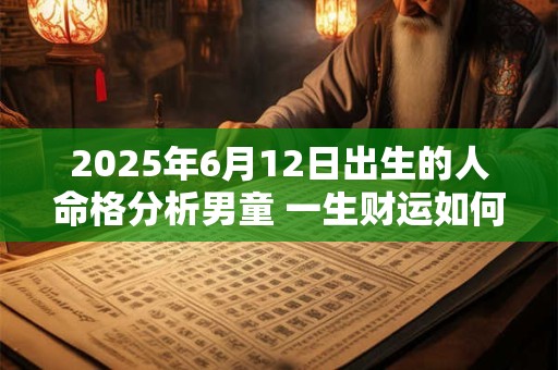 2025年6月12日出生的人命格分析男童 一生财运如何