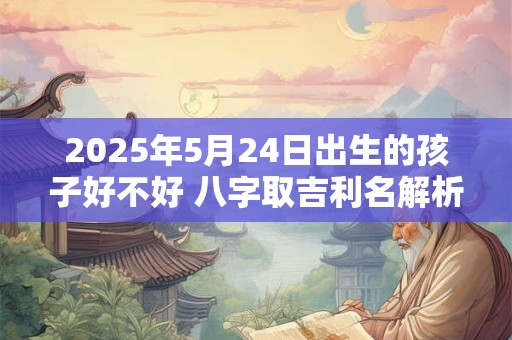 2025年5月24日出生的孩子好不好 八字取吉利名解析