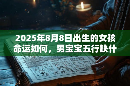 2025年8月8日出生的女孩命运如何，男宝宝五行缺什么