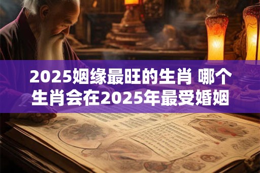 2025姻缘最旺的生肖 哪个生肖会在2025年最受婚姻运的青睐