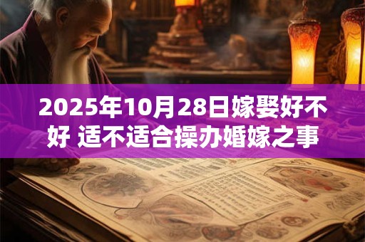 2025年10月28日嫁娶好不好 适不适合操办婚嫁之事