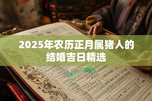 2025年农历正月属猪人的结婚吉日精选