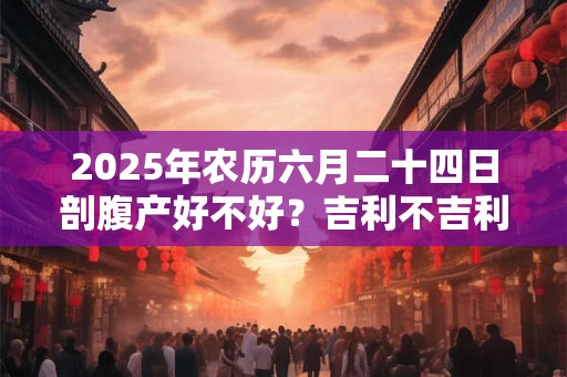 2025年农历六月二十四日剖腹产好不好?吉利不吉利 2025年农历六月二十四日剖腹产好不好?吉利不吉利