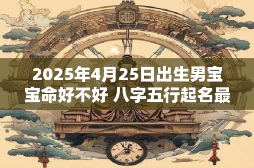 2025年4月25日出生男宝宝命好不好 八字五行起名最全款