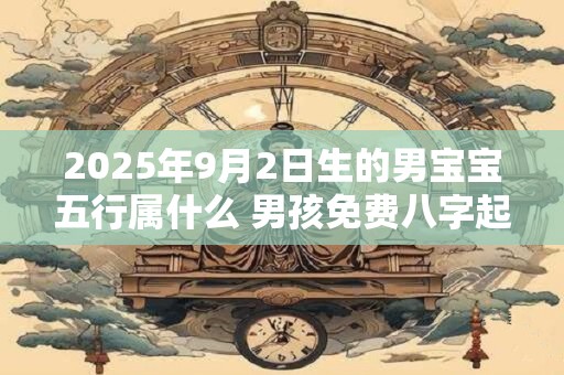 2025年9月2日生的男宝宝五行属什么 男孩免费八字起名