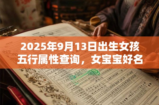 2026年9月13日出生女孩五行属性查询，女宝宝好名字合集
