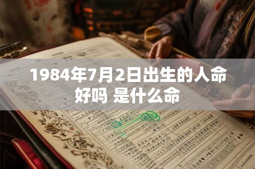 1984年7月2日出生的人命好吗 是什么命