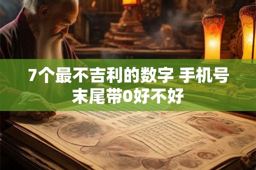 7个最不吉利的数字 手机号末尾带0好不好