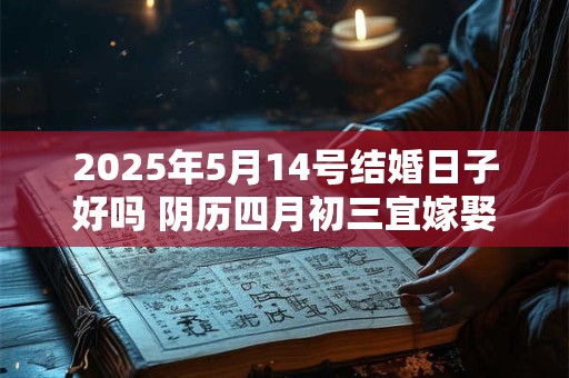 2025年5月14号结婚日子好吗 阴历四月初三宜嫁娶吗