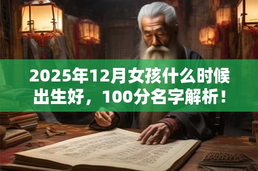2025年12月女孩什么时候出生好，100分名字解析！