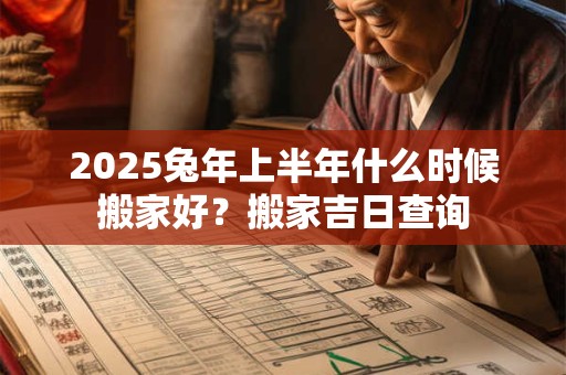 2025兔年上半年什么时候搬家好?搬家吉日查询 2025兔年上半年什么时候搬家好?搬家吉日查询