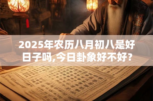 2025年农历八月初八是好日子吗,今日卦象好不好? 2025年农历八月初八是好日子吗,今日卦象好不好?