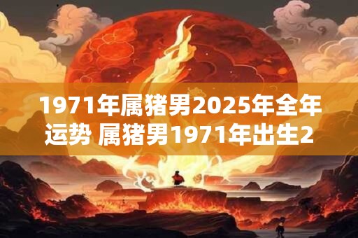 1971年属猪男2025年全年运势 属猪男1971年出生2025年运势如何