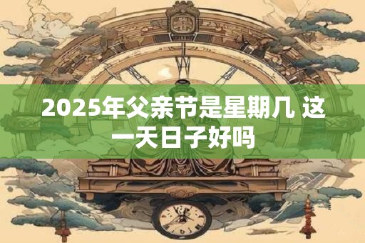 2025年父亲节是星期几 这一天日子好吗