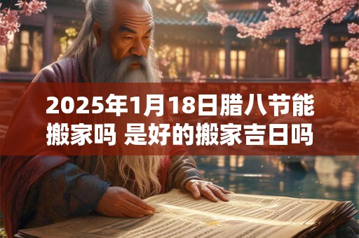 2025年1月18日腊八节能搬家吗 是好的搬家吉日吗
