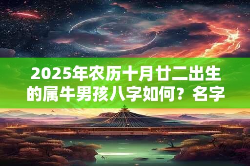 2025年农历十月廿二出生的属牛男孩八字如何？名字推荐