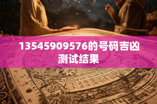 13545909576的号码吉凶测试结果