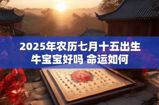 2025年农历七月十五出生牛宝宝好吗 命运如何