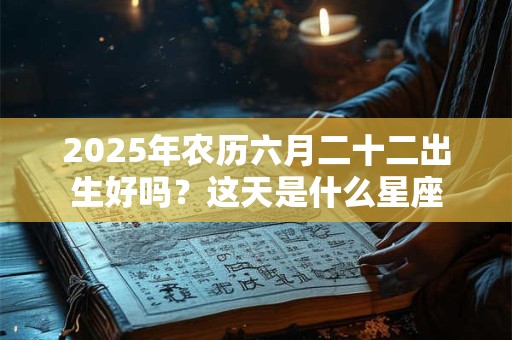 2025年农历六月二十二出生好吗？这天是什么星座
