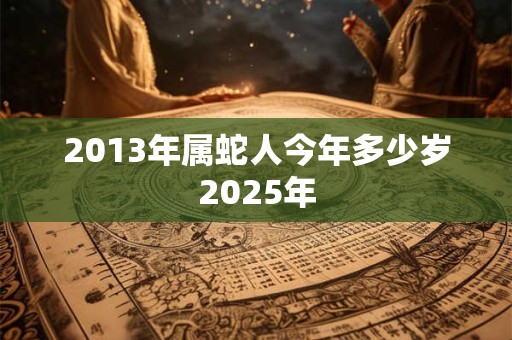2013年属蛇人今年多少岁2025年