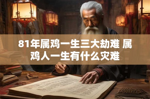 81年属鸡一生三大劫难 属鸡人一生有什么灾难