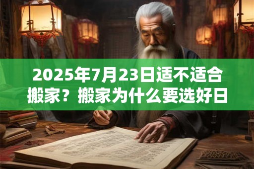 2025年7月23日适不适合搬家？搬家为什么要选好日子？
