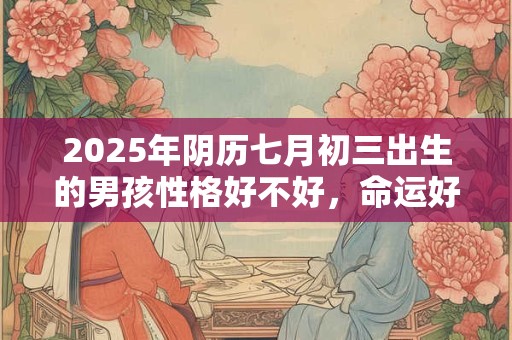2025年阴历七月初三出生的男孩性格好不好，命运好不好？