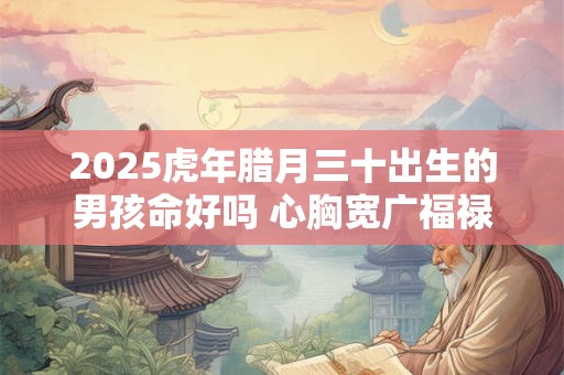 2026虎年腊月三十出生的男孩命好吗 心胸宽广福禄双全