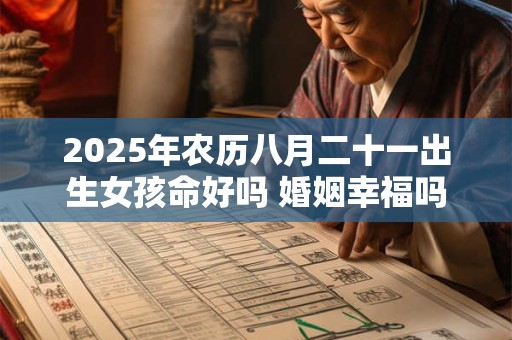 2025年农历八月二十一出生女孩命好吗 婚姻幸福吗