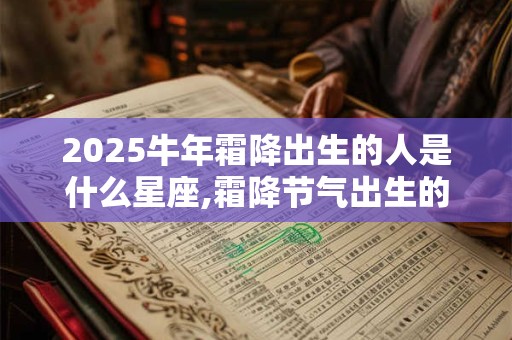 2025牛年霜降出生的人是什么星座,霜降节气出生的牛宝宝性格好不好？