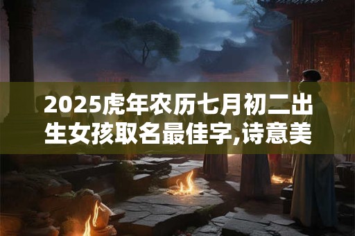 2025虎年农历七月初二出生女孩取名最佳字,诗意美好的女孩名字