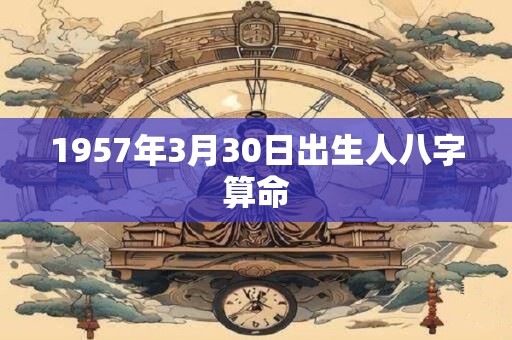 1957年3月30日出生人八字算命
