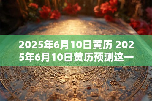 2025年6月10日黄历 2025年6月10日黄历预测这一天宜开业吗