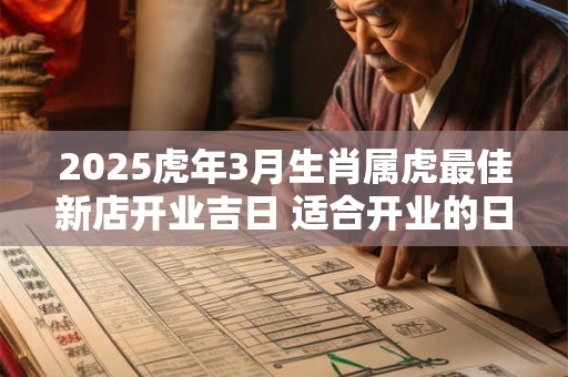 2025虎年3月生肖属虎最佳新店开业吉日 适合开业的日子