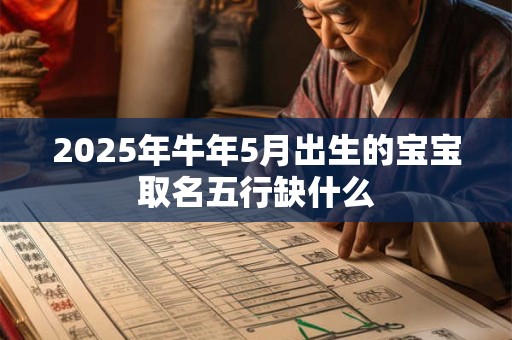 2025年牛年5月出生的宝宝取名五行缺什么