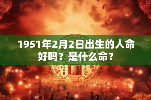 1951年2月2日出生的人命好吗?是什么命? 1951年2月2日出生的人命好吗?是什么命?