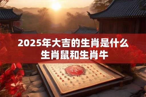 2025年大吉的生肖是什么 生肖鼠和生肖牛 2025年大吉的生肖是什么 生肖鼠和生肖牛