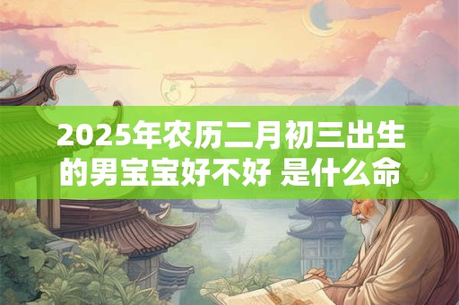 2025年农历二月初三出生的男宝宝好不好 是什么命