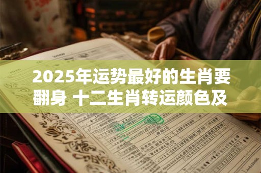 2025年运势最好的生肖要翻身 十二生肖转运颜色及方位