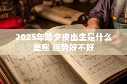 2025年除夕夜出生是什么星座 运势好不好