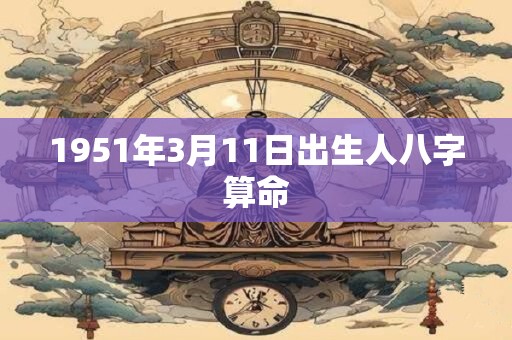 1951年3月11日出生人八字算命