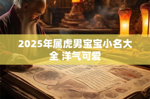 2025年属虎男宝宝小名大全 洋气可爱
