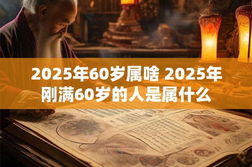 2025年60岁属啥 2025年刚满60岁的人是属什么